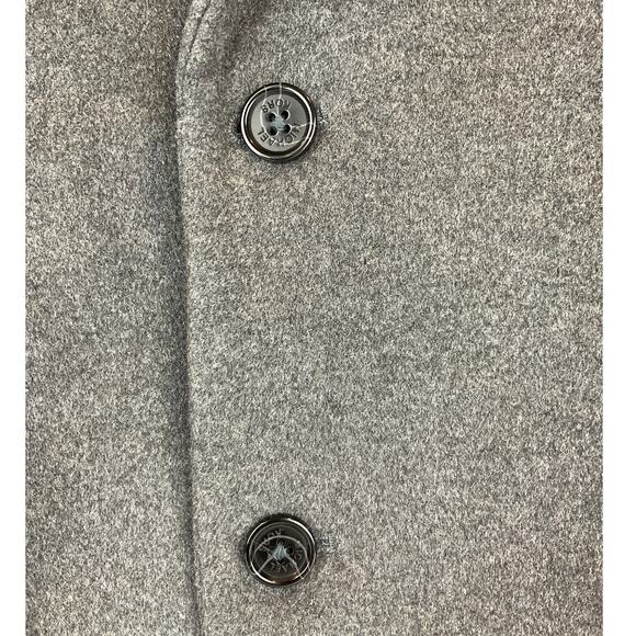 Michael Kors Men's Button-Up Jacket/Overcoat, Gray - Size 38R (Estimated size L) - Picture 4 of 6